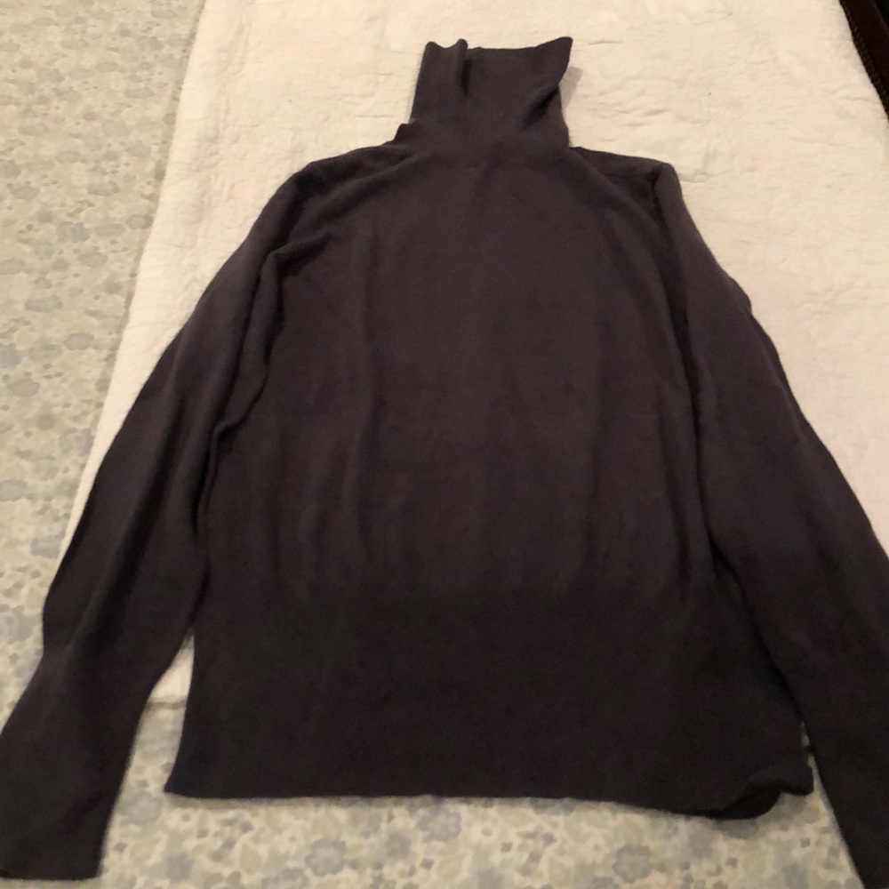 Grayish blue turtleneck